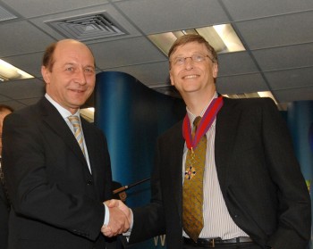 Traian Băsescu şi Bill Gates